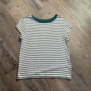 Green/White Striped AE T-Shirt